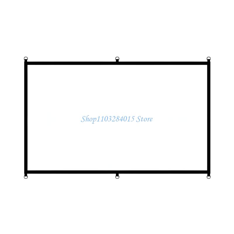 Home Cinema Releases - R6FF Schnellverschluss-D-Ringe-Kinoleinwand 16:9-Format aus Polyestermaterial für