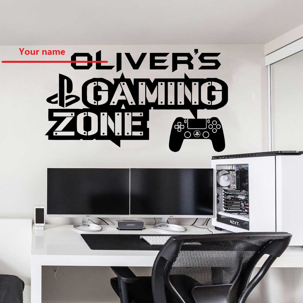 Home Cinema Room - Anpassbare name Spiel zimmer wand aufkleber