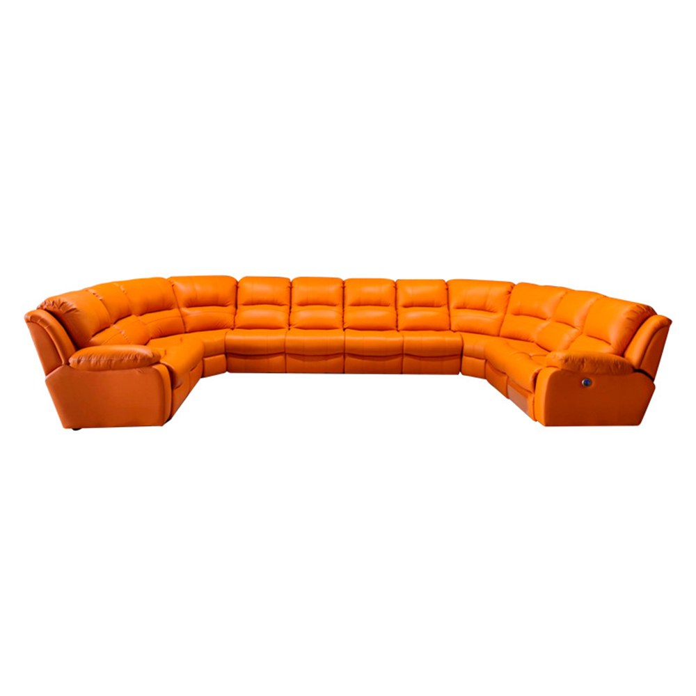 Home Cinema Room - Luxuriöses, übergroßes Sofagarnitur mit Chaiselongue –