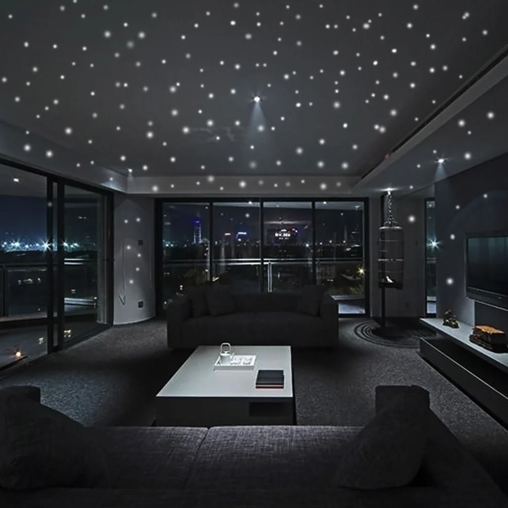 Home Cinema Room - 407-teilige Wandaufkleber, Wanddekoration, leuchtet im Dunkeln,