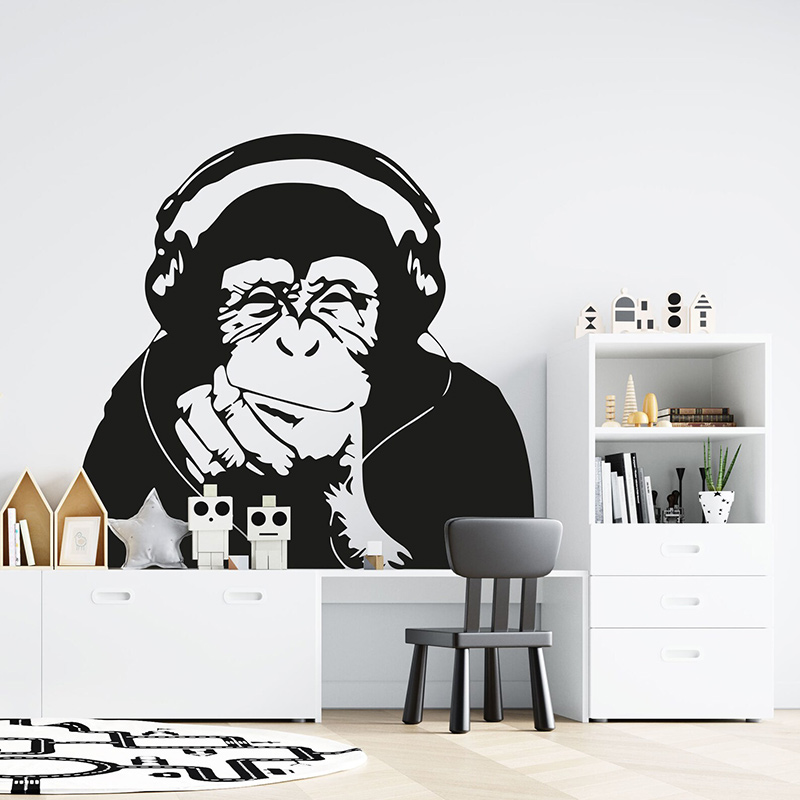 Banksy Denken Affe Vinyl Wand  – Home Cinema Room Bewertung und Preis